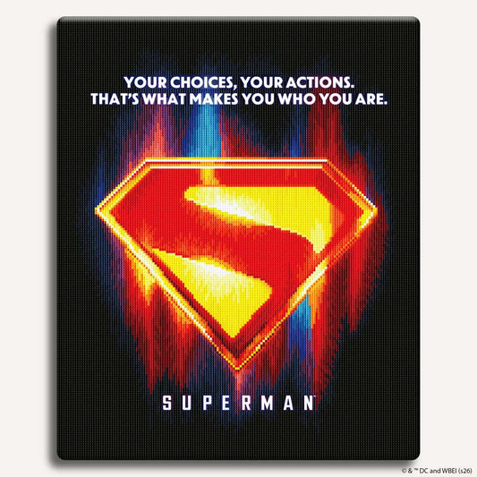Diamond Painting Kits 17.7" x 21.7" / 45cm x 55cm Superman Logo - Diamond Painting Kit