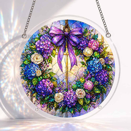 Acrylic Jigsaw Puzzle S - (7 inch) Acrylic Jigsaw Puzzle Suncatcher - Sacred Bloom