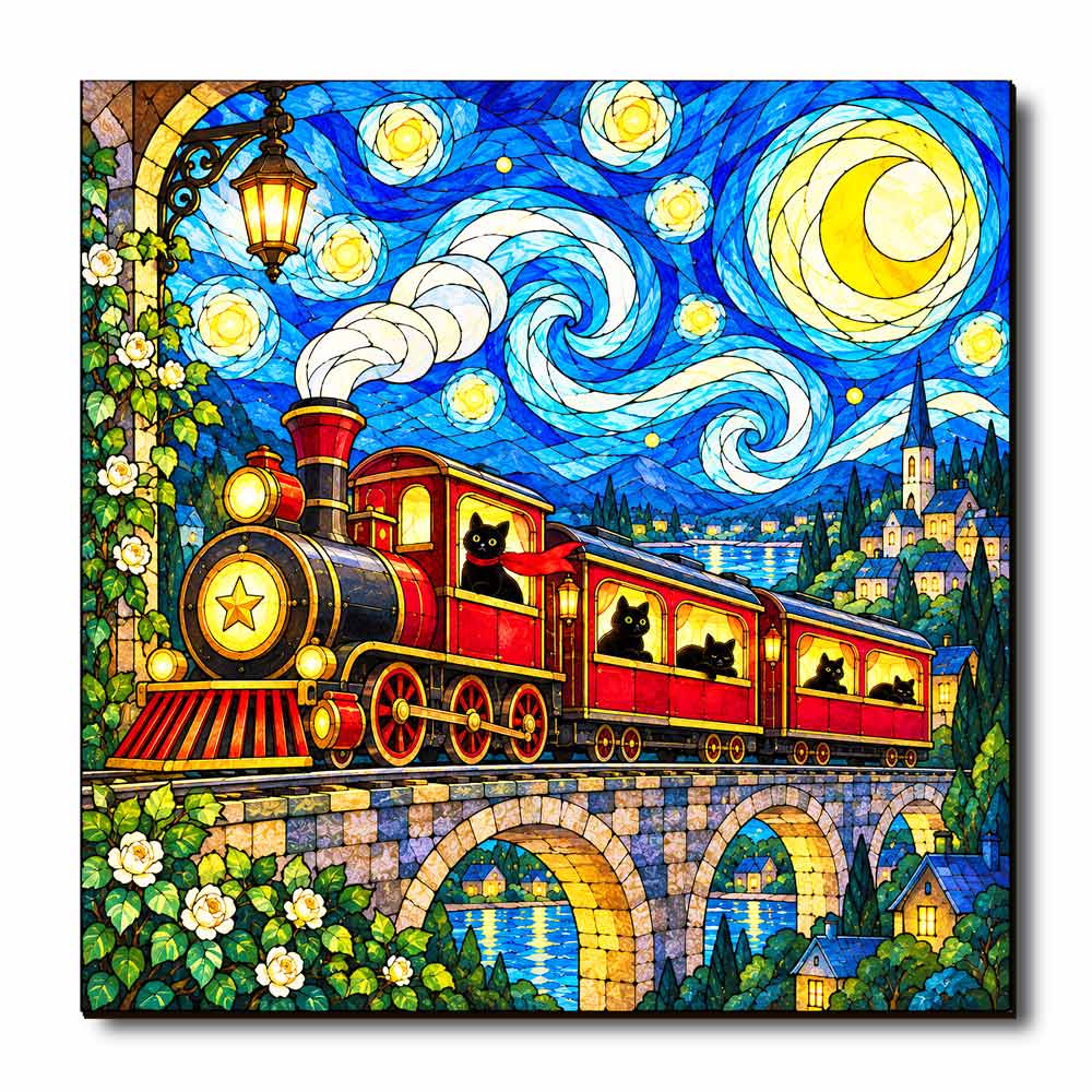 Wooden Jigsaw Puzzles Spooky Express - Jigsaw Puzzle
