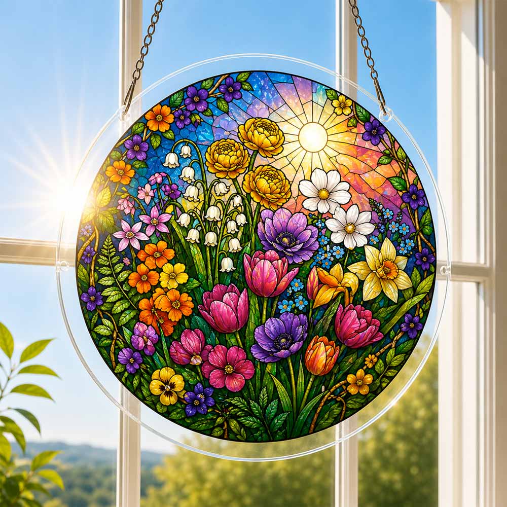 Acrylic Jigsaw Puzzle Spring Garden - Acrylic Jigsaw Puzzle