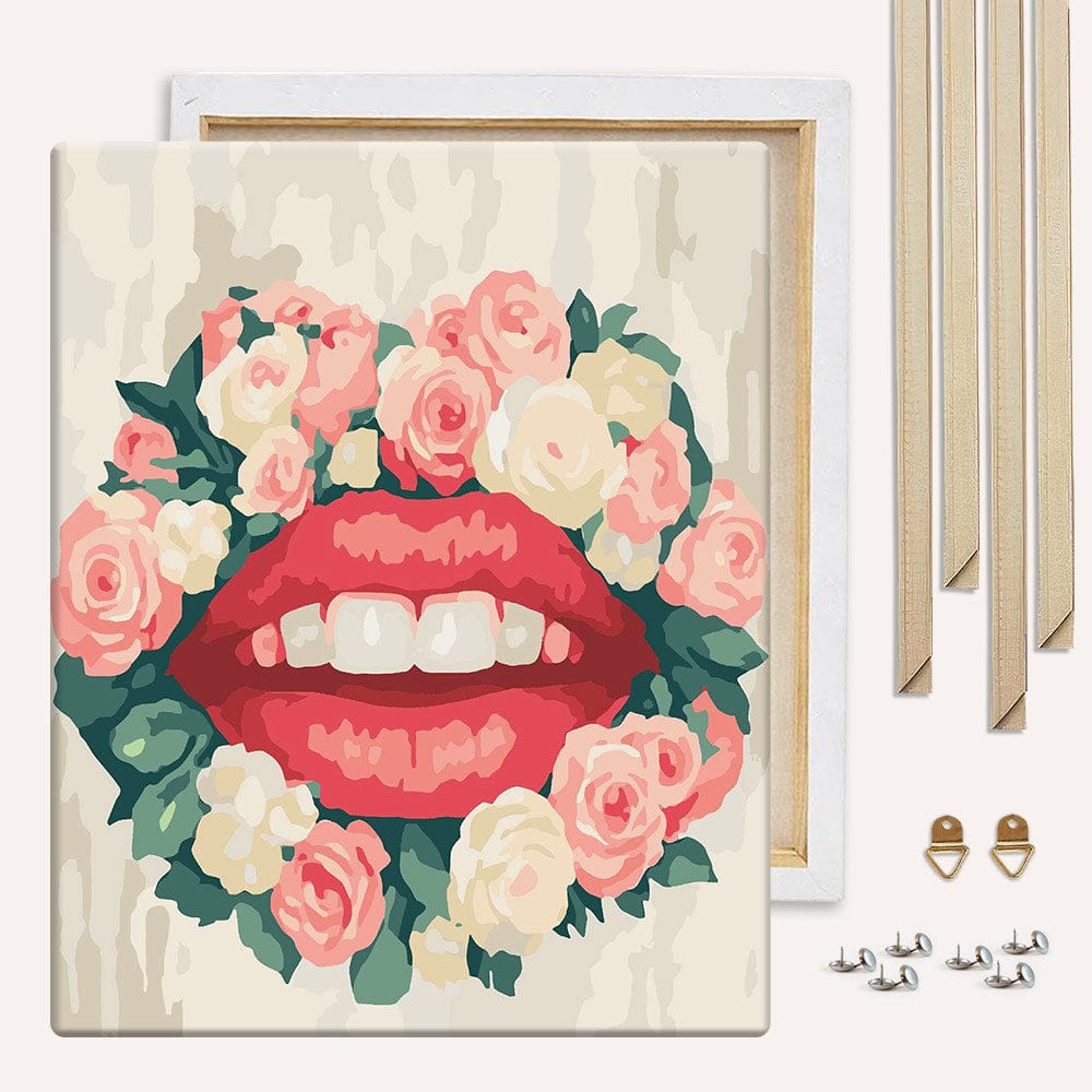 Painting By Numbers Kits With DIY Wood Frame Spring Kiss - Paint By Numbers Kit