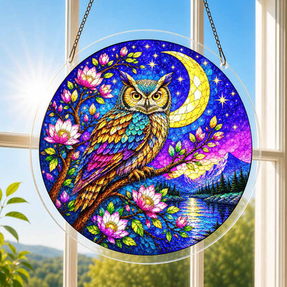 Acrylic Jigsaw Puzzle Acrylic Jigsaw Puzzle Suncatcher - Starlit Owl