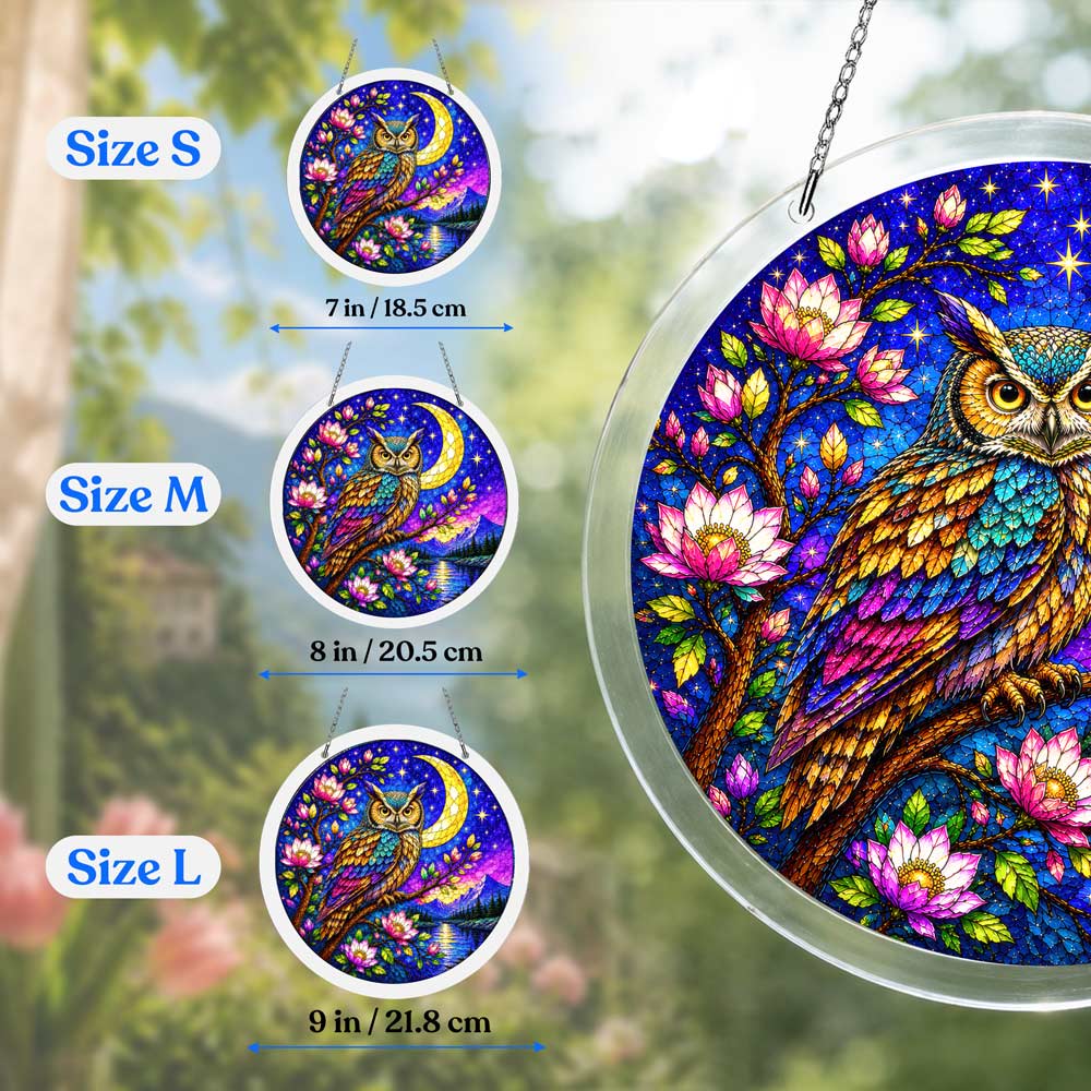 Acrylic Jigsaw Puzzle Acrylic Jigsaw Puzzle Suncatcher - Starlit Owl