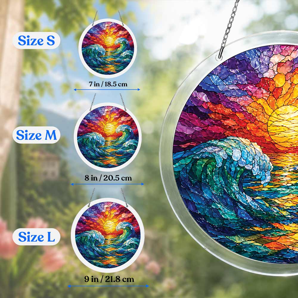 Acrylic Jigsaw Puzzle Sunset Waves - Acrylic Jigsaw Puzzle
