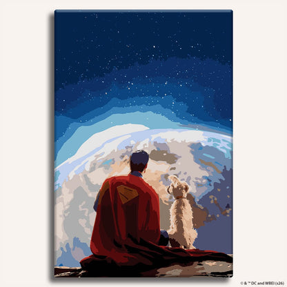 Painting By Numbers Kits 15.7" x 23.6" (40x60cm) Superman & Krypto - Paint By Numbers Kit