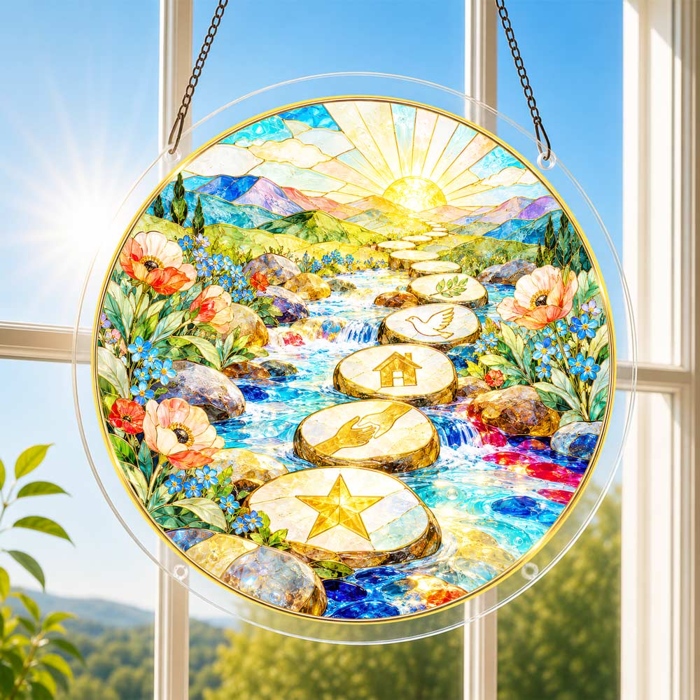 Acrylic Jigsaw Puzzle Acrylic Jigsaw Puzzle Suncatcher - The Path They Made