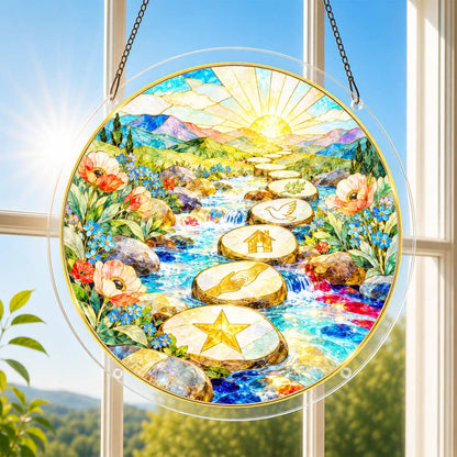 Acrylic Jigsaw Puzzle Acrylic Jigsaw Puzzle Suncatcher - The Path They Made