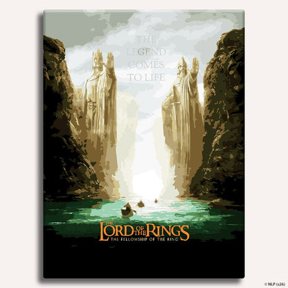 Painting By Numbers Kits 17.7x23.6 inches / 45 x 60 cm The Gates of Argonath - Paint By Numbers Kit