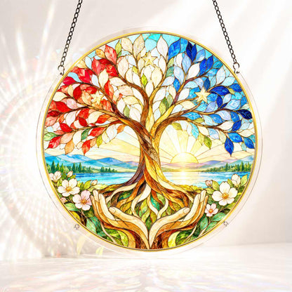 Acrylic Jigsaw Puzzle S - (7 inch) Acrylic Jigsaw Puzzle Suncatcher - Tree of Service