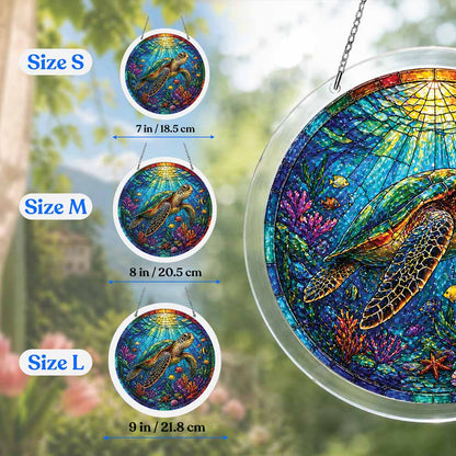 Acrylic Jigsaw Puzzle Tropical Turtle - Acrylic Jigsaw Puzzle
