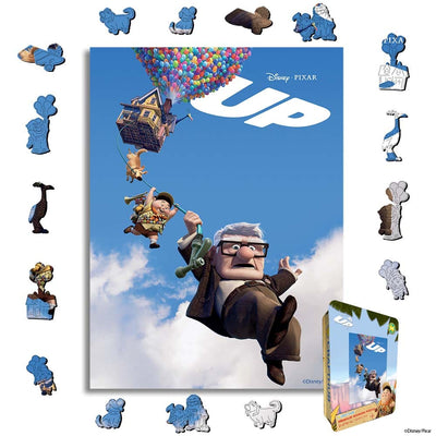 Wooden Jigsaw Puzzles A4 + Wooden Gift Box Up Balloon Journey – Wooden Jigsaw Puzzle