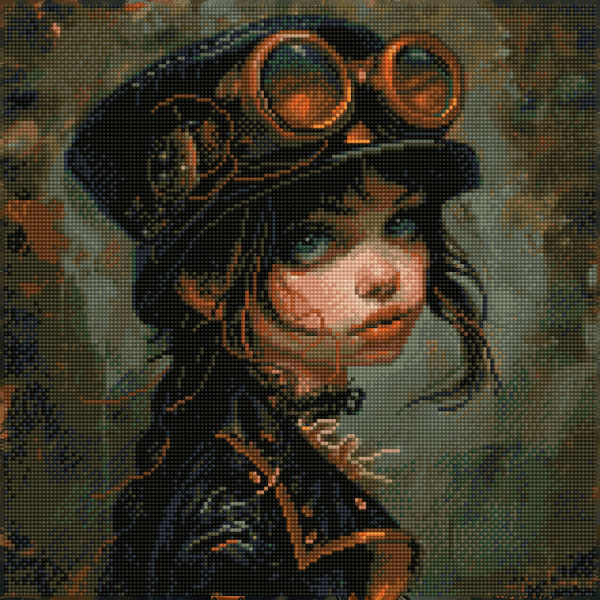 Vintage Girl - Diamond Painting Kit