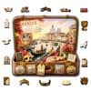 🔥Limited Edition🔥8-Pack World City Travel Case - Wooden Jigsaw Puzzle Set