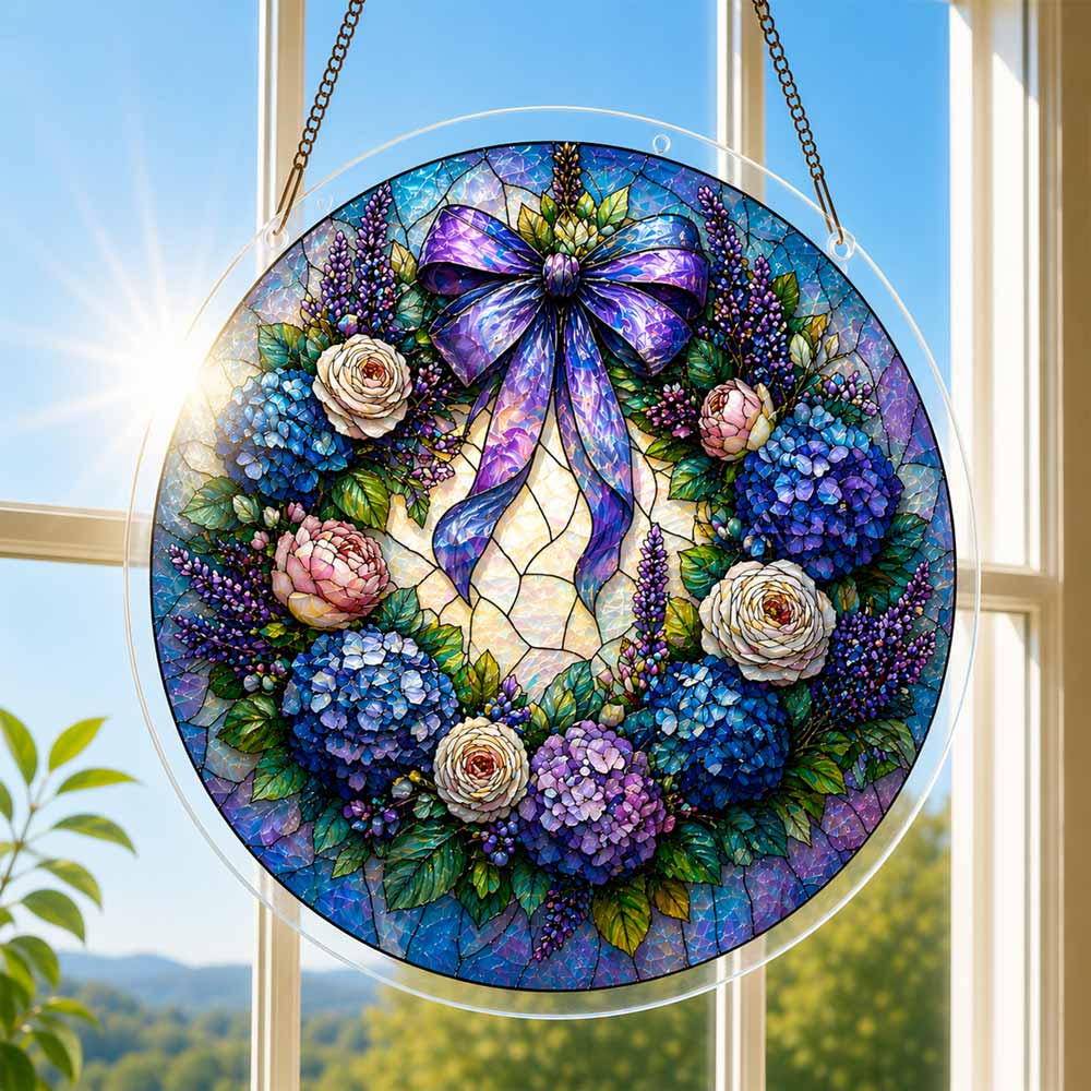Acrylic Jigsaw Puzzle Violet Wreath - Acrylic Jigsaw Puzzle