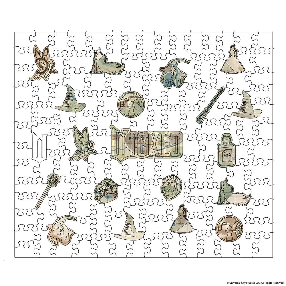 Wooden Jigsaw Puzzles Wicked Map of Oz - Wooden Jigsaw Puzzle