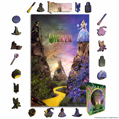 Wooden Jigsaw Puzzles A4 + Wooden Gift Box Wicked - You will be changed - Wooden Jigsaw Puzzle