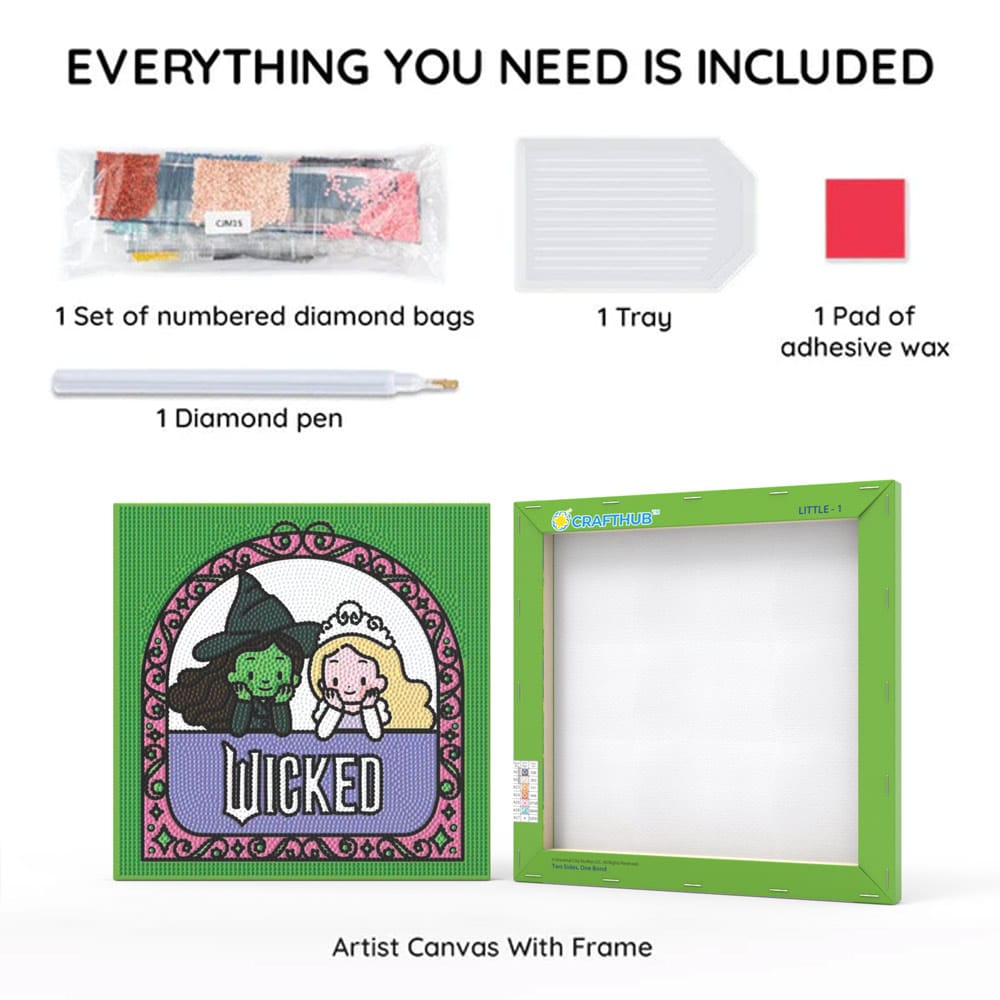 Diamond Painting Kits 9.8" x 9.8" | 25cm x 25cm Two Sides, One Bond - Framed Diamond Painting Kit