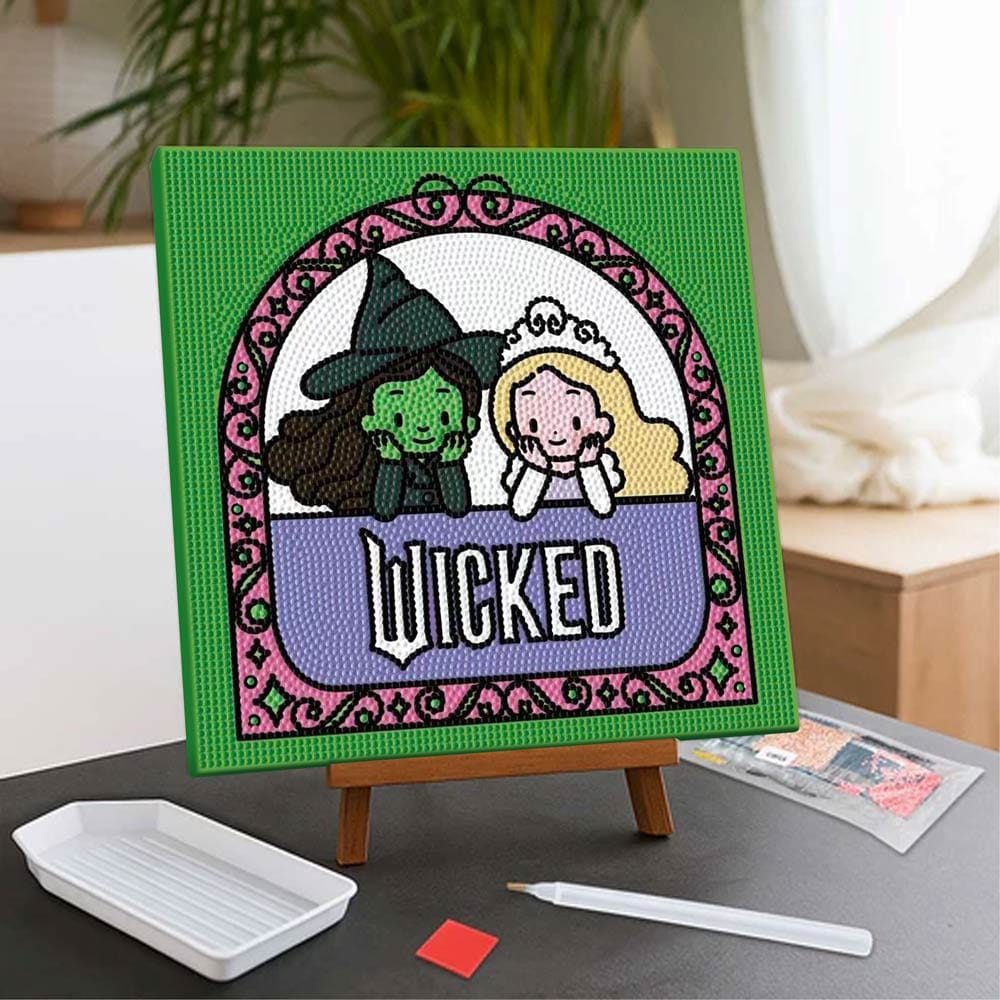 Diamond Painting Kits 9.8" x 9.8" | 25cm x 25cm Two Sides, One Bond - Framed Diamond Painting Kit