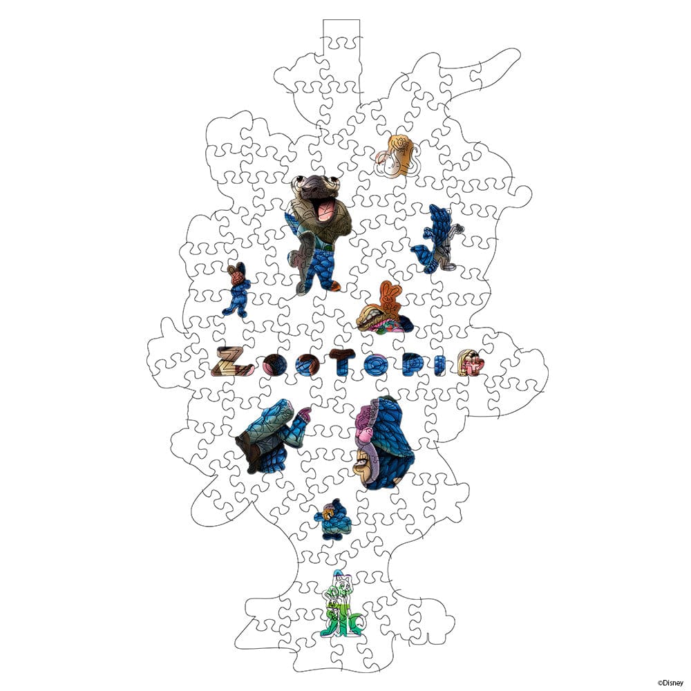 Wooden Jigsaw Puzzles Zootopia – Wooden Jigsaw Puzzle