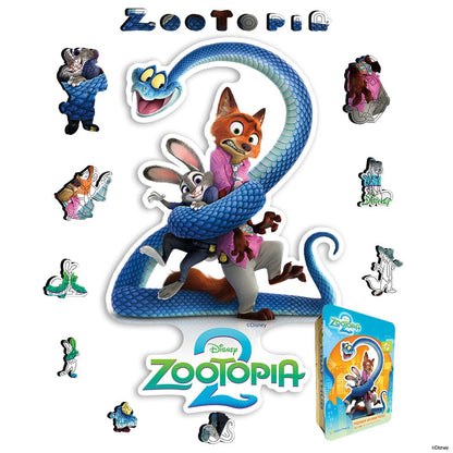 Wooden Jigsaw Puzzles A4 + Wooden Gift Box Zootopia Squad – Wooden Jigsaw Puzzle