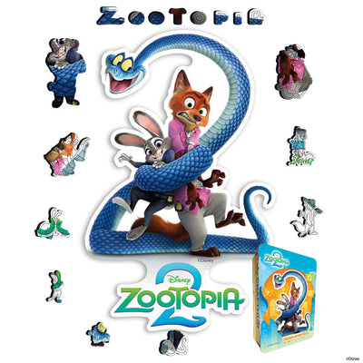 Wooden Jigsaw Puzzles A4 + Wooden Gift Box Zootopia Squad – Wooden Jigsaw Puzzle