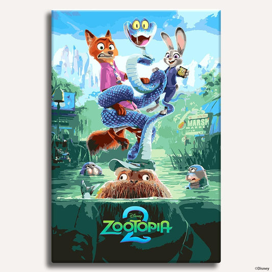 Painting By Numbers Kits 11.8" x 17.7" (30x45cm) Marsh Market - Paint By Numbers Kit