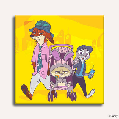 Painting By Numbers Kits 9.8" x 9.8" (25x25cm) The Undercover Trio - Framed Paint By Numbers Kit