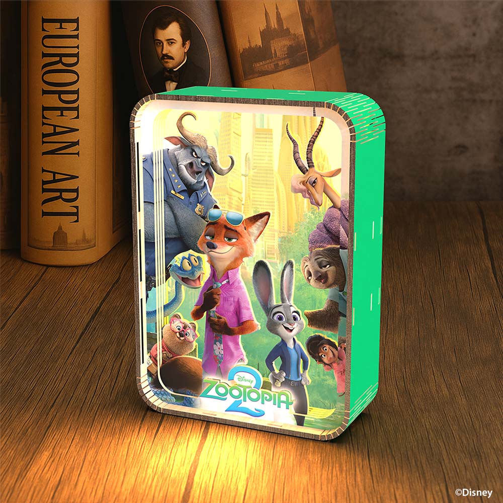 3D DIY Wooden Puzzle Night Lamps Their Friends in Zootopia Their Friends in Zootopia - 3D DIY Wooden Puzzle Night Lamp