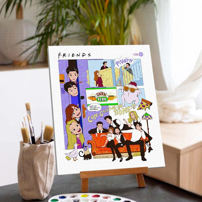 Painting By Numbers Kits 15.7" x 18.9" (40x48cm) Friends Forever - Paint By Numbers Kit
