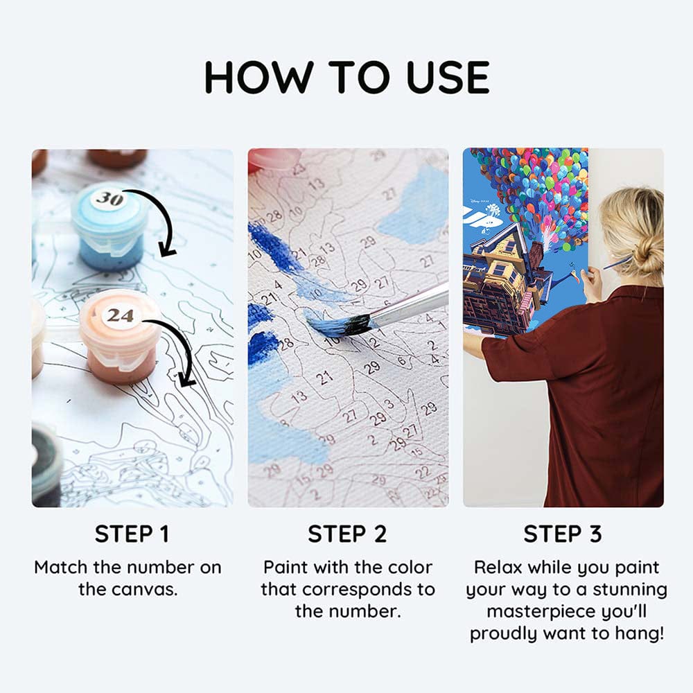 Painting By Numbers Kits 11.8" x 16.1" (30x41cm) Up - Paint By Numbers Kit