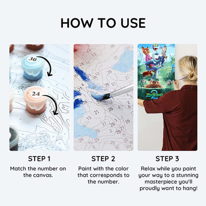 Painting By Numbers Kits 11.8" x 17.7" (30x45cm) Marsh Market - Paint By Numbers Kit