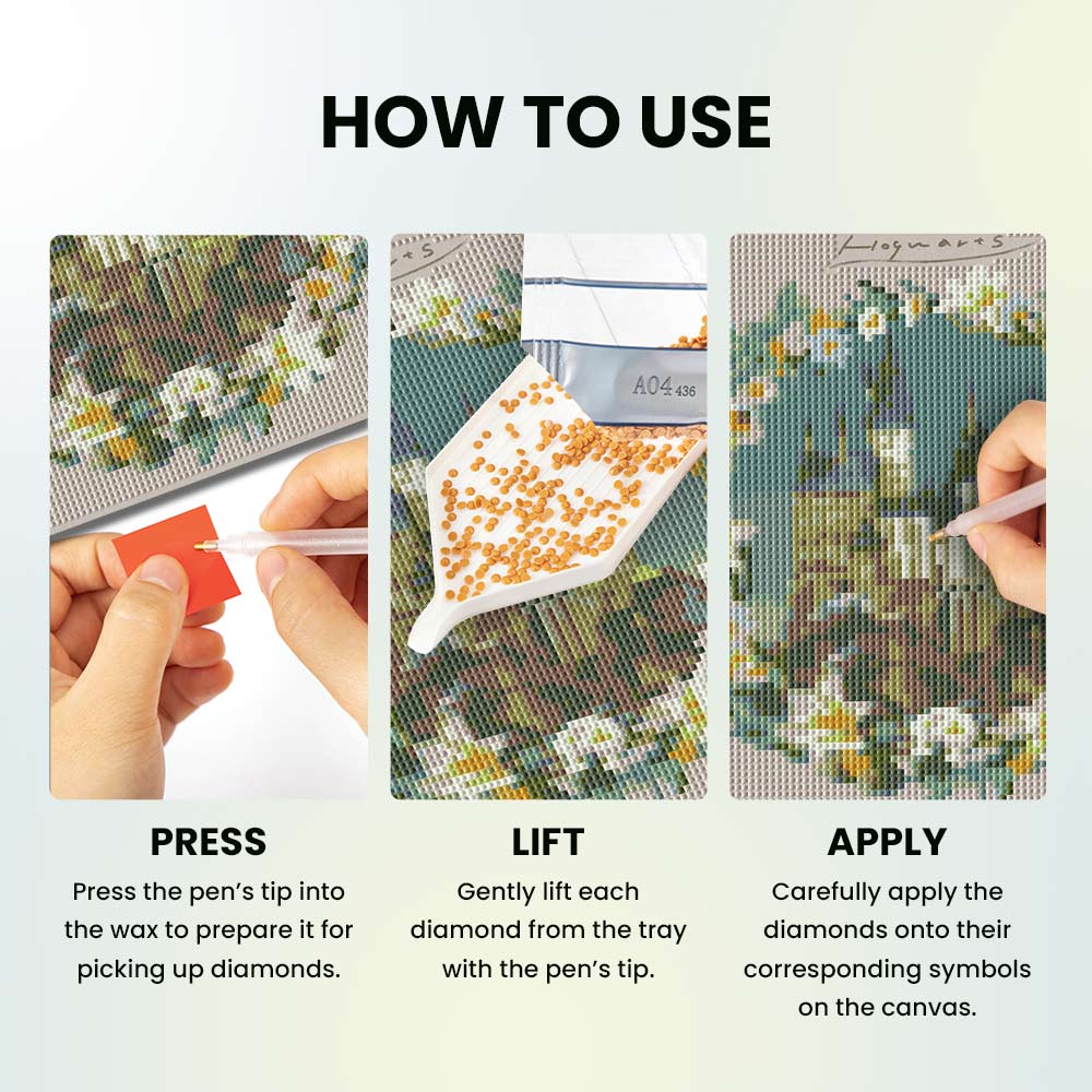 Diamond Painting Kits 9.8" x 9.8" | 25cm x 25cm Hogwarts Castle - Diamond Painting Kit