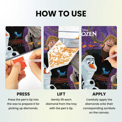 Diamond Painting Kits 9.8" x 9.8" | 25cm x 25cm Winter Friends - Framed Diamond Painting Kit