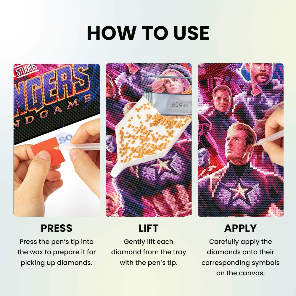 Diamond Painting Kits 15.6" x 23.2" | 40cm x 59cm Avengers: Endgame - Diamond Painting Kit