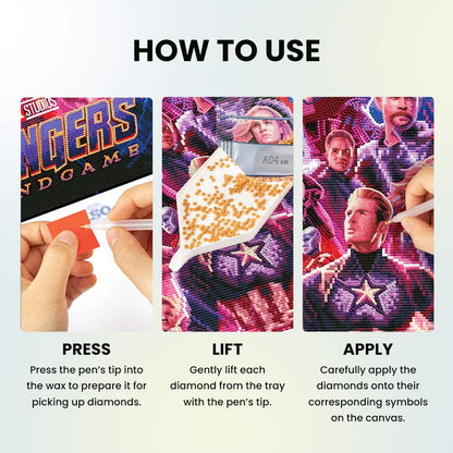 Diamond Painting Kits 15.6" x 23.2" | 40cm x 59cm Avengers: Endgame - Diamond Painting Kit