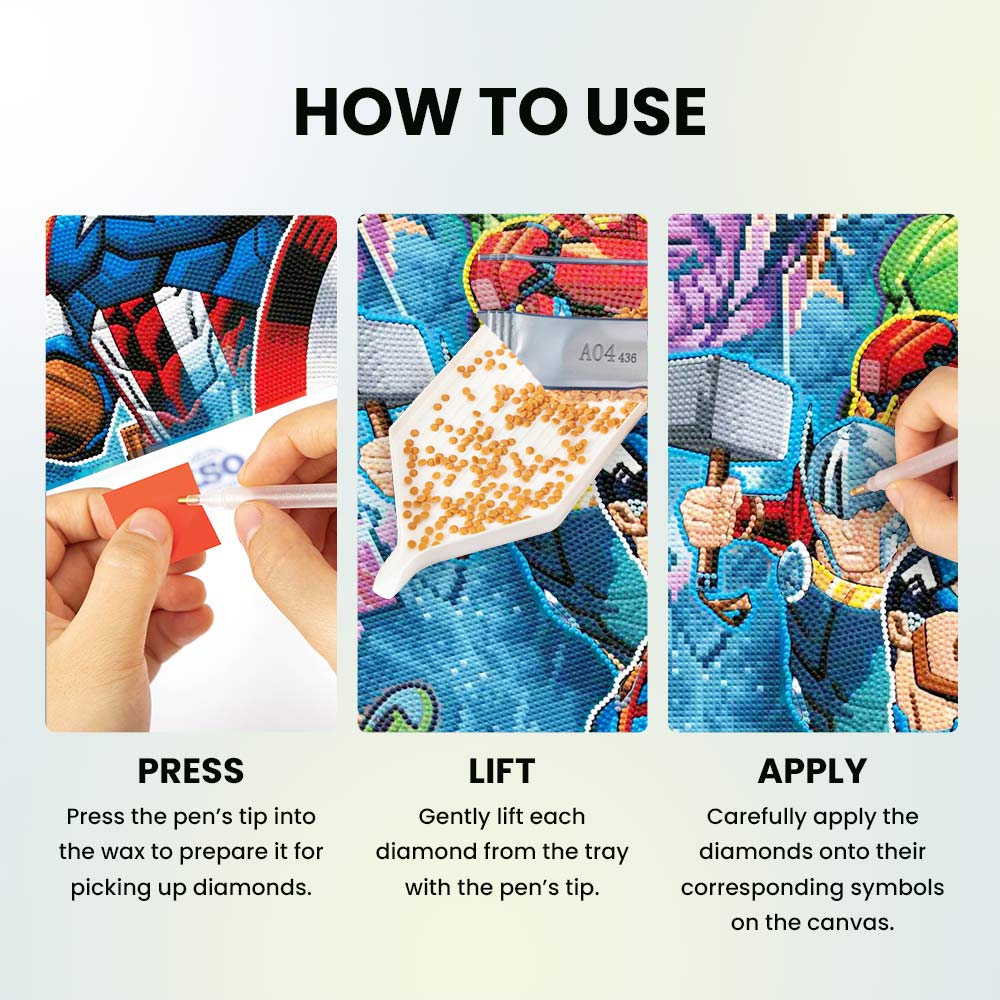 Diamond Painting Kits 15.6" x 22.2" | 40cm x 56.5cm The Avengers vs Thanos - Diamond Painting Kit