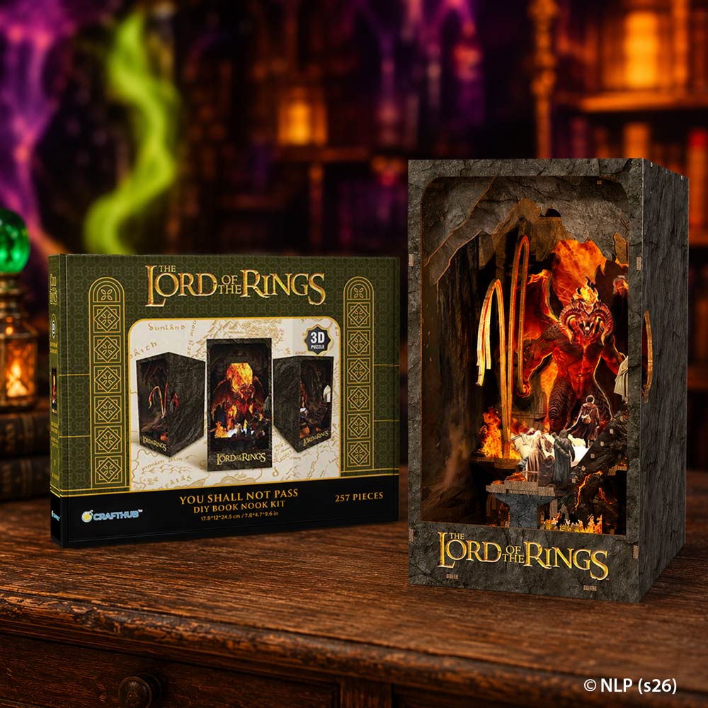 Book Nook Kits 274 Pieces | 18.5×13.5×25.5 cm (7.3" × 5.4" × 10") You Shall Not Pass - DIY Book Nook Kit