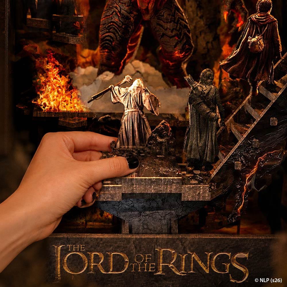 Book Nook Kits 274 Pieces | 18.5×13.5×25.5 cm (7.3" × 5.4" × 10") You Shall Not Pass - DIY Book Nook Kit