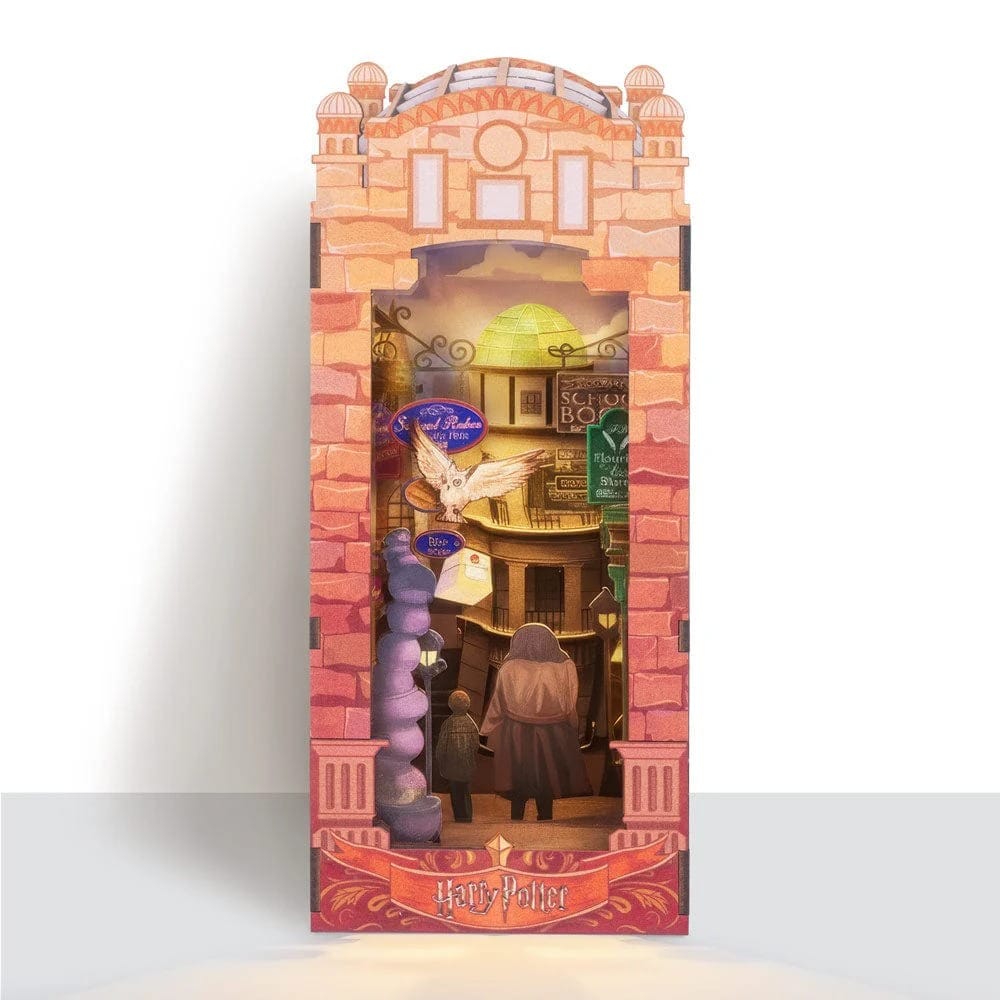 Book Nook Kits Great Hall: 534 Pieces - Diagon Alley: 237 Pieces - Barad Dur: 254 Pieces 3-Pack DIY Book Nook Kit Set: Harry Potter The Great Hall, Diagon Alley, The Lord of the Rings: Barad Dur