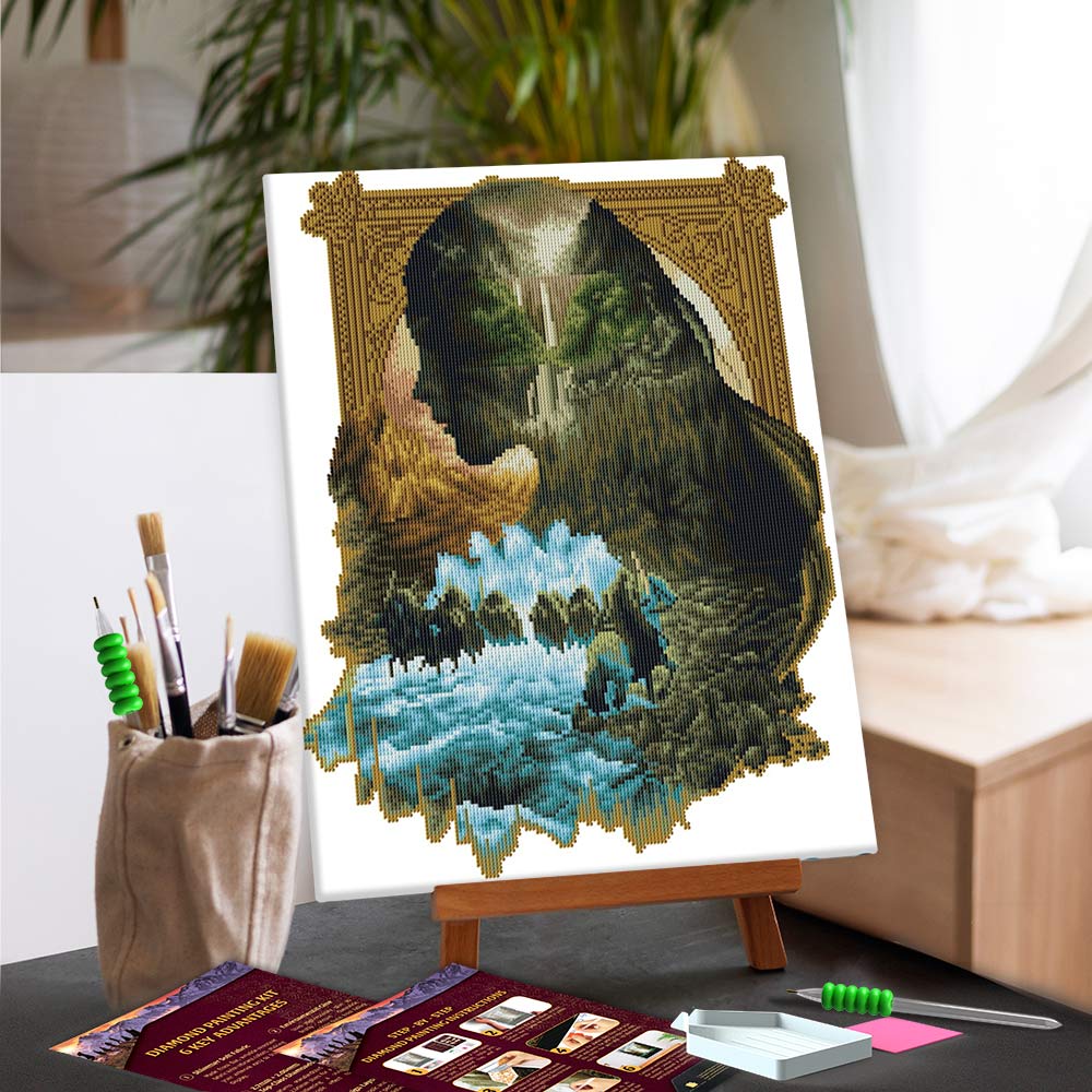 Diamond Painting Kits 17.6" x 21.5" / 45cm x 55cm Echoes of Middle-earth - Diamond Painting Kit