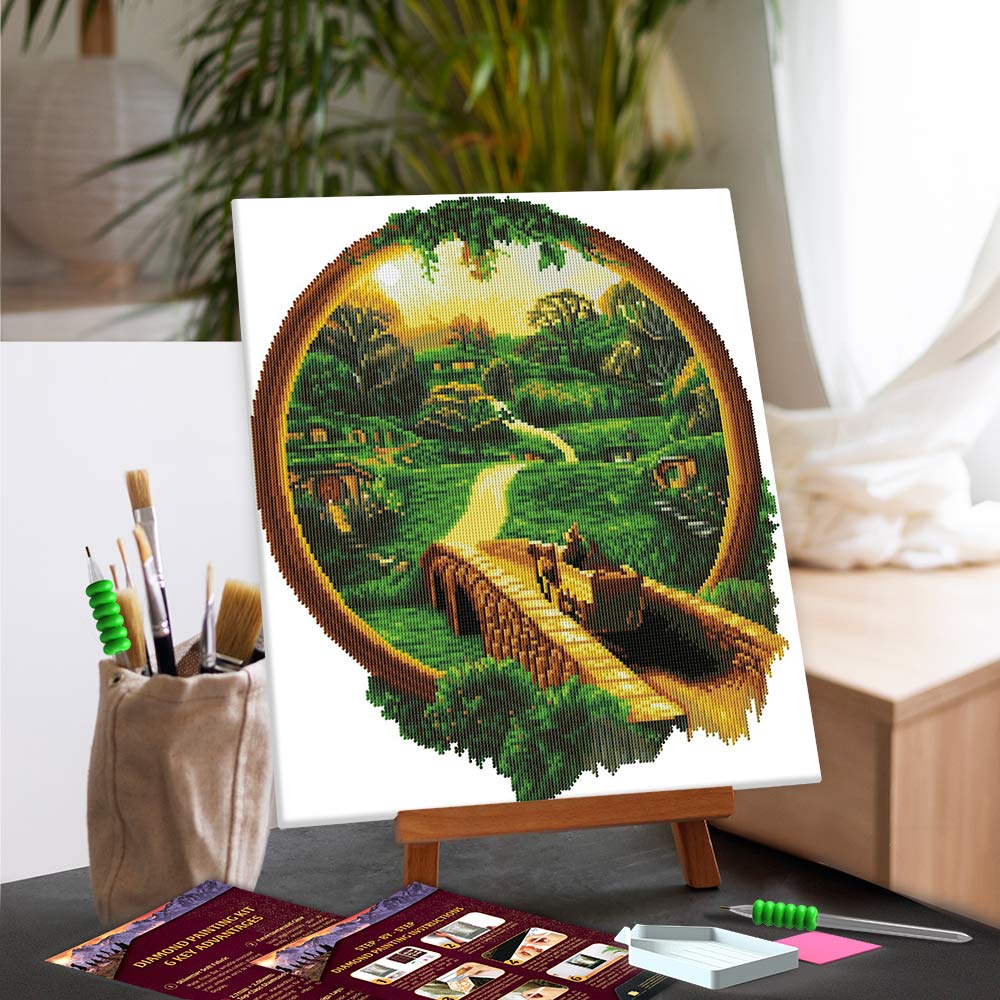 Diamond Painting Kits 18.3" x 21.1" / 47cm x 54cm Road to the Shire - Diamond Painting Kit