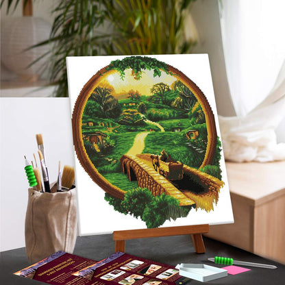 Diamond Painting Kits 18.3" x 21.1" / 47cm x 54cm Road to the Shire - Diamond Painting Kit