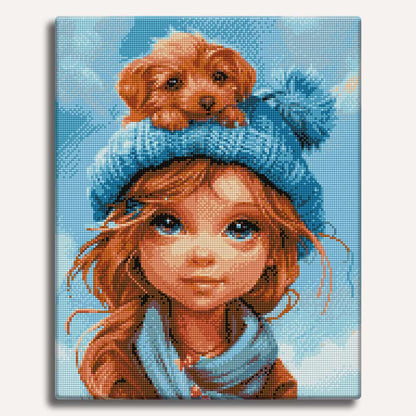 Diamond Painting Kits 7.8" x 11.8" (20x30cm) Adorable Friendship - Diamond Painting Kit