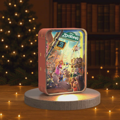 Chase Through Zootopia - 3D DIY Wooden Puzzle Night Lamp