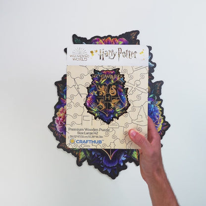 Harry Potter - Hogwarts Crest - Fine Oddities Wooden Jigsaw Puzzle