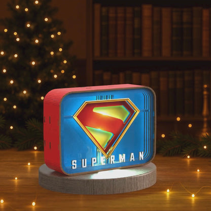 Superman Logo - 3D DIY Wooden Puzzle Night Lamp