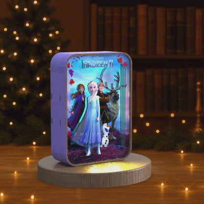 Frozen Journey - 3D DIY Wooden Puzzle Night Lamp