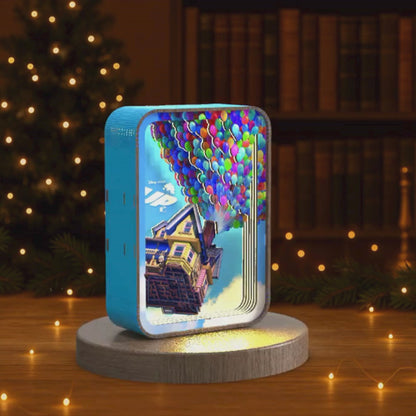 Up - 3D DIY Wooden Puzzle Night Lamp