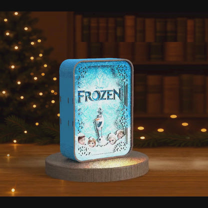 Frozen Magic Glow - 3D DIY Wooden Puzzle Night Lamp