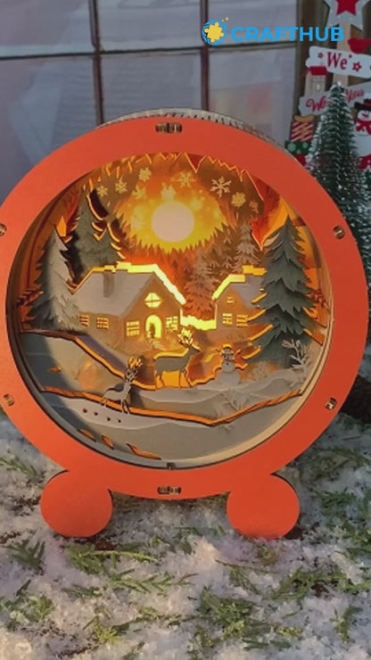 Warm Christmas - 3D Puzzle Night Lamp